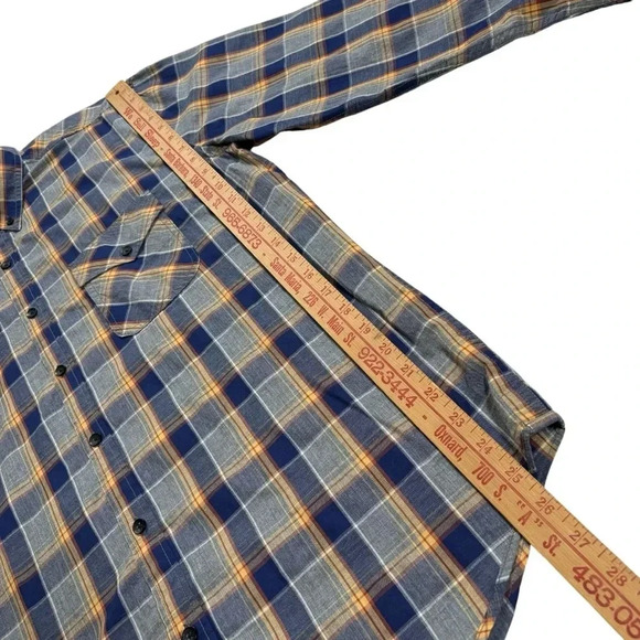 Lucky Brand California Fit Long Sleeve Plaid Button Down Shirt - Picture 8 of 9